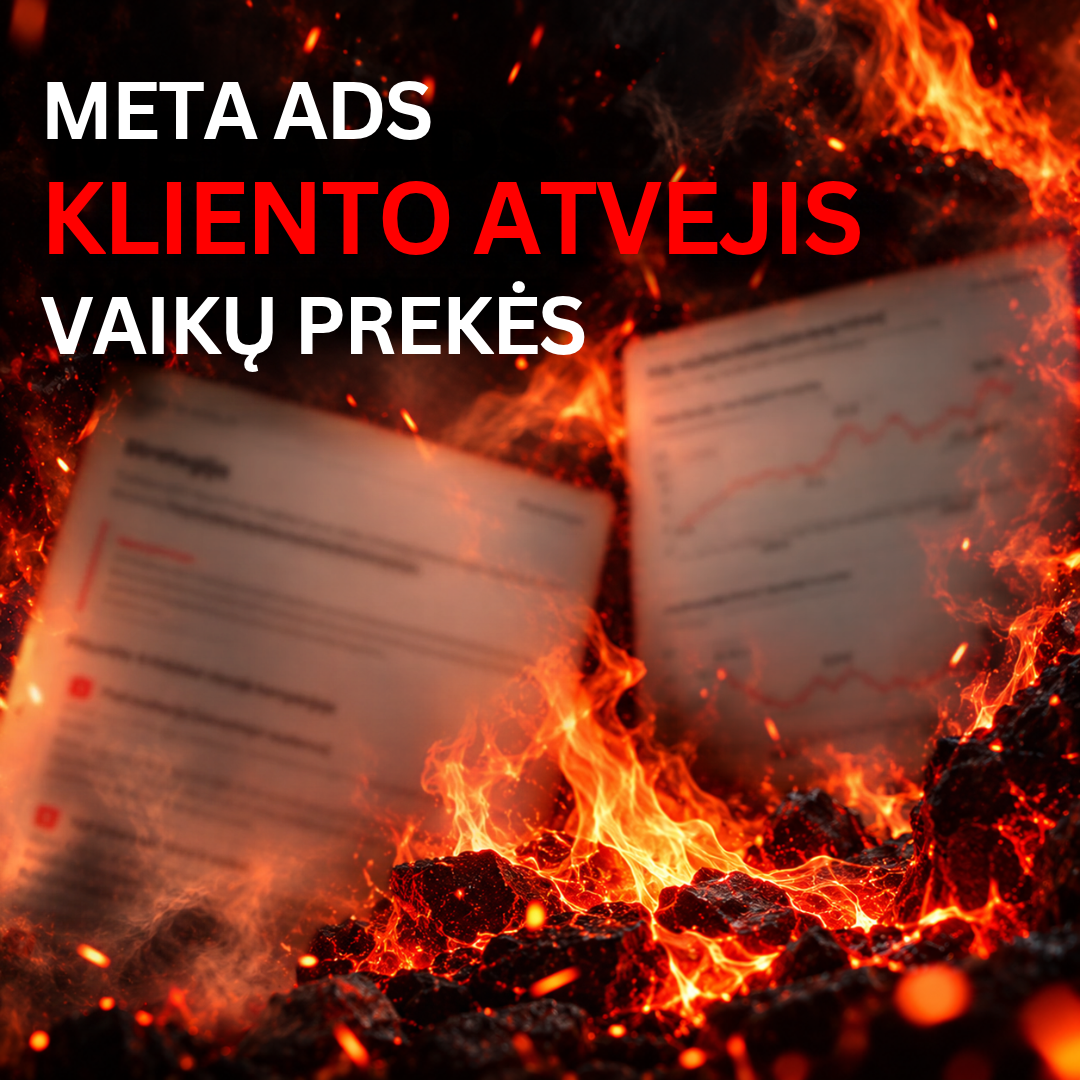 Meta Ads kliento atvejis | Vaikų prekės
